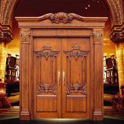 China Chinese custom carved interior original wooden door door for sale