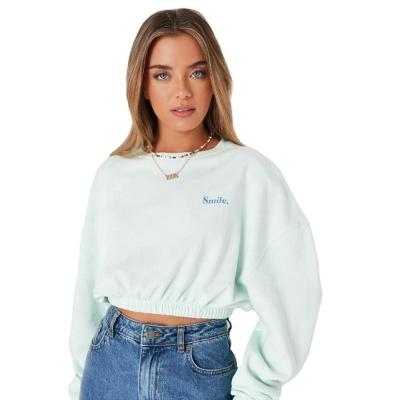 China Wholesale High Quality Anti-wrinkle Crop Top Hoodie For Women Long Sleeve Women's Hoodies And Sweatshirts for sale