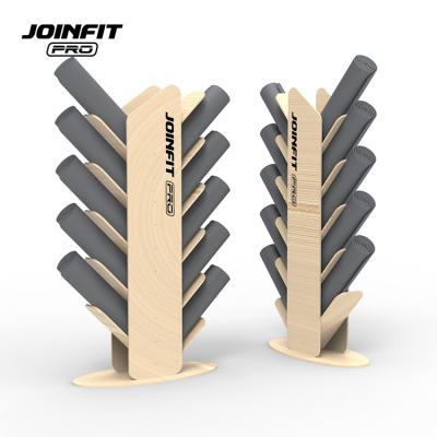 China 2020 Joinfit Pro Modern New Arrival Yoga Foam Roller Mat Wooden Stand for sale