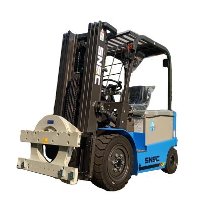 China Hotels Forklift 3 Ton Electric Forklift With Rotating Attachments for sale