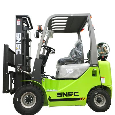 China Hotels 1.8 Ton Dual Fuel Forklift Truck Propane for sale