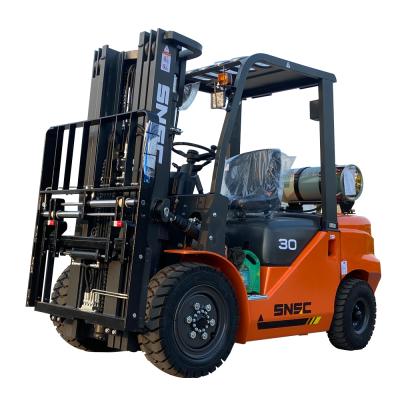 China Hotels forklift gasoline 3 ton 3.5 ton lpg forklift with Nissan K25 engine for sale