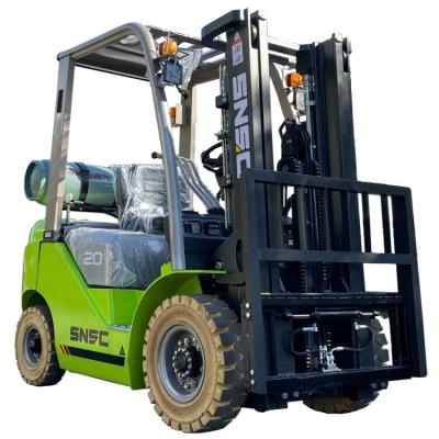 China Hotels 2t Gasoline Forklift SNSC Brand 2ton Gas Lpg Forklift for sale