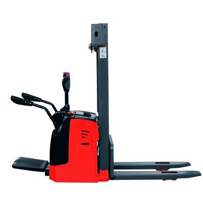 China Garment Shops Rider On 1.5 Ton Electric Stacker Wheel Drive for sale