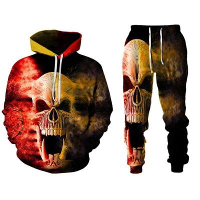 China wholesale 3D Autumn Customized Spring Hooded Long Sleeve Pants Sports Suit Digital Printing Casual Wholesale for sale