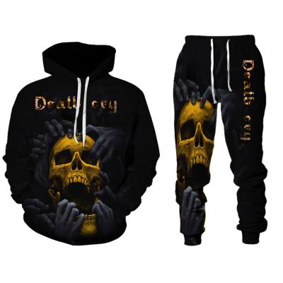 China Anti-pilling 2022 new autumn spring cotton and polyester colorful fashion 3D printing large size casual men's Sui long sleeve sweater hooded for sale