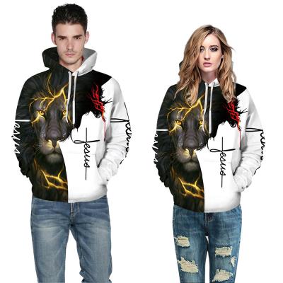 China New spring and autumn 3D embroidery logo anti-shrink digital printing custom men's and women's hoodies for sale