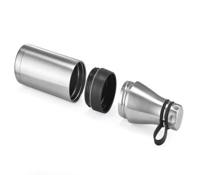 China New 600ML PORTABLE Double Wall Vacuum Flask Insulated Stainless Steel Running Belt With Hydraulic Water Bottle With Strap Customize for sale