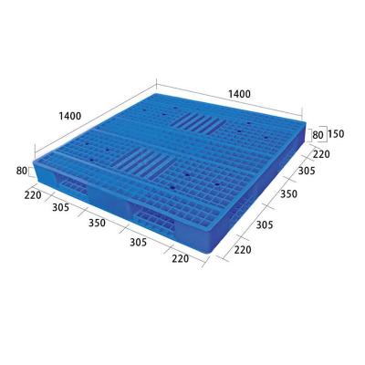 China Double Large Double Faced 1400*1400*150mm Layered Plastico Paleta Stretching Hygienic Plastic Pallet for sale