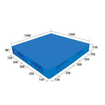 China 1300x1300x150mm double faced large double faced paleta de plastico reinforced plastic pallets for sale