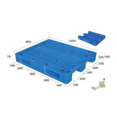 China 1200*800*160mm single sided heavy duty cheap plastic pallet racking palete de plastico for sale