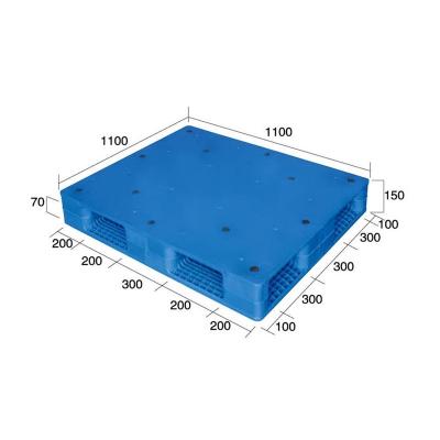 China Heavy Duty Plastic Wooden Pallet Price Eco - Friendly Plastic Pallet No.40 Double Flat Sides for sale