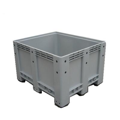 China Storage Fruits 600 Liter Durable Industrial Plastic Pallet Storage Box for sale