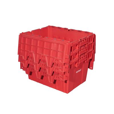 China Turnover Logistics Crates Plastic Warehouse Solid Box Stackable And Stackable Plastic Box for sale