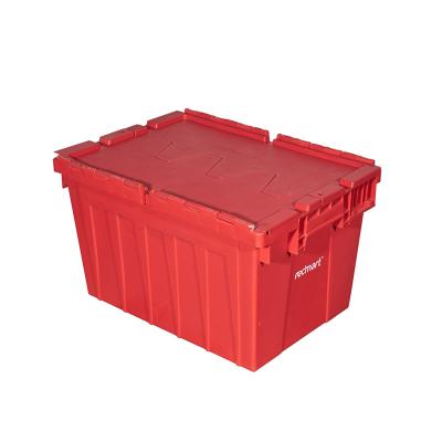 China Solid Plastic Tied Lids En Box Logistics Transport Crate En Plastic Box Plastic Packing Box for sale