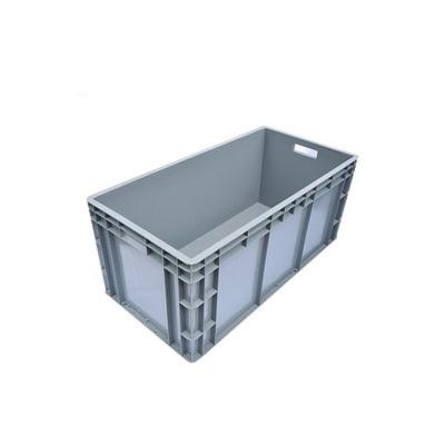 China Solid Euro Warehouse Logistics Box 800x600x120mm Plastikkiste Plastic Storage Turnover Box Crate For Screws for sale