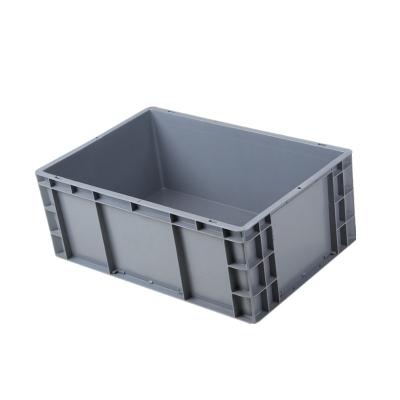 China Recycled Materials 600x400x230mm Heavy Duty Plastic Storage Box With Lid for sale