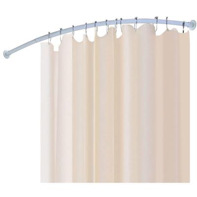 China BNCL Iron 52-64 Inch Never Rust No Drill Bent Rod Without Curtain Shower Curtain (White) for sale