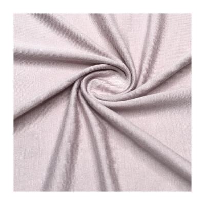 China Wholesale Stretch In Stock 95 Rayon 5 Spandex Stretch Soft Knit White Rayon Fabric For Garment Dresses Sock for sale