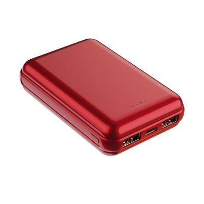 China Mini/LED Appearance Fashionable Design Mini Powe Bank Portable Mobile Charger 10000mah for sale