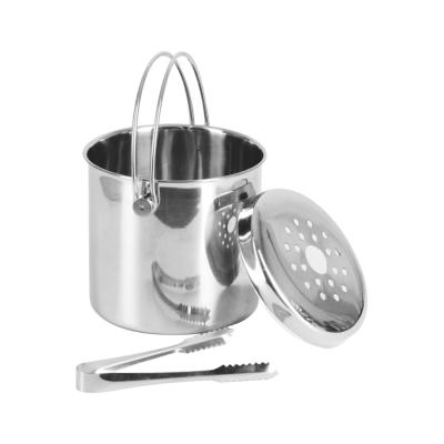 China European viable stainless steel 3/5L ice bucket for holiday party ktv for sale