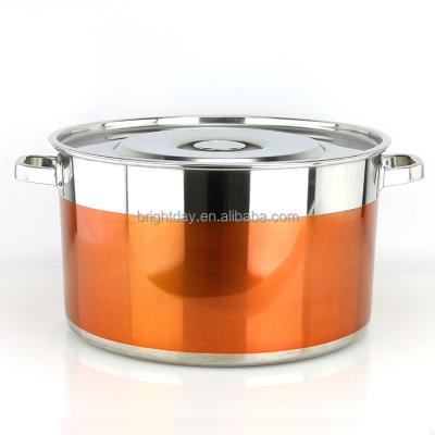 China Large Stainless Steel Stock Pots Large Sustainable Stock Pot Large Cooking Pot for sale