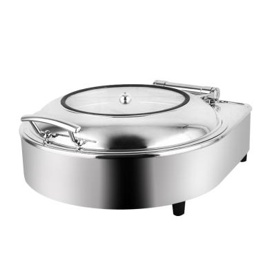 China Economy Stainless Steel Buffet Display Chafing Dish Hotel Equipment Food Warmer Dish Eco-friendly for sale