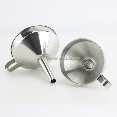 China Filter Liquor Kitchenware Tool Oil Fill Direct Stainless Steel Funnel for sale