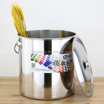 China Good Quality Large Capacity Stainless Steel Stocked Stock Pot With Handle for sale