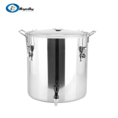 China 50/100/120 Liter Sealing Barrel Stainless Steel Steam Stock Pot &metal for sale