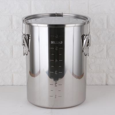 China China Sustainable Manufacturer Different Capacity 10Gallon Stainless Steel Stock Pot With Lid for sale