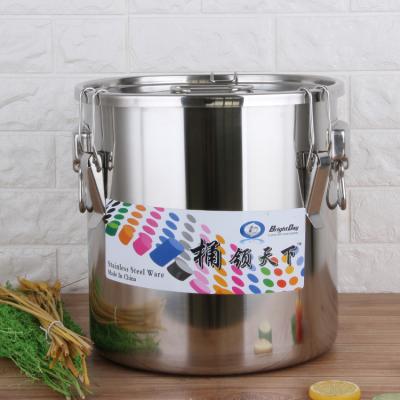 China Sustainable Honey Jar Large Stainless Steel Wholesale Honey Jar With Silicone Lid for sale