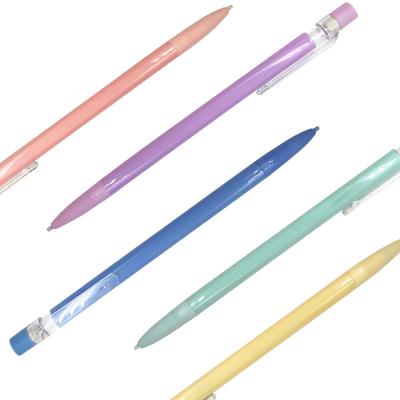 China Maxwri Hot Selling Plastic 0.5mm Plastic Propulsion Pencil With Eraser Colorful Mechanical Pencil 0.7mm Lapiceros For School Promotion for sale