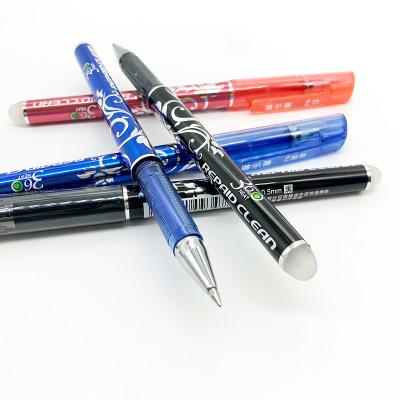 China Maxwri Good Quality Normal Refillable Gel Ink Pen Plastic High Temperature Disappear Erasable Gel Pen With Eraser For Office School for sale