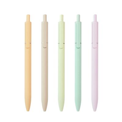 China Maxwri Gel Pen 0.5 Click Retractable Gel Pen Natural Rubberized Soft Touch Pastel Colors Plastic Gel Pens For Office School for sale