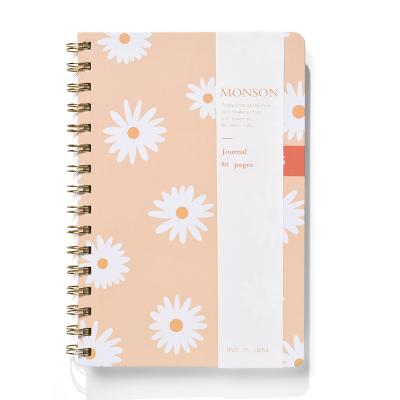 China Daisy Design Custom Notebooks Personalized Small A5 Hardcover Spiral Notebook Notebook for Office School Stationery for sale