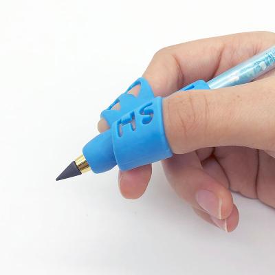 China Advance Maxwri Silicone Pencil Grips Kids Writing Aid Grip Grasping Correction Pen Soft Rubber Holder For School Kids for sale