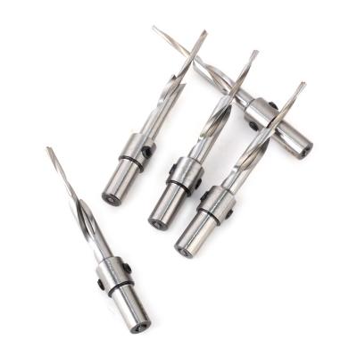 China Wood Drilling Hss TCT Countersink Straight Leg Twist Drill Bits Twisting High Speed ​​Salad Drills for sale