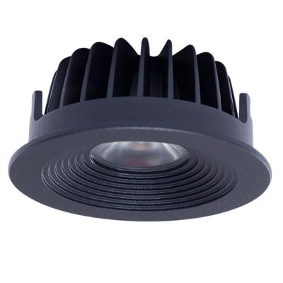 China EUROPEAN European Amazon black round nickel led recessed ceiling light downlight led to adjust anti-glare down light for sale