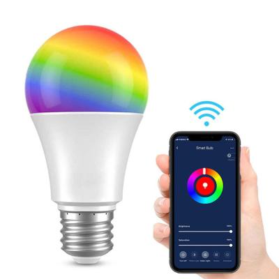 China Amazon Alexa Google Home IFTT Led Bulb 9w Wifi Smart Saa Led Globe Bulb E27 B22 A Shape Led Light Bulbs for sale