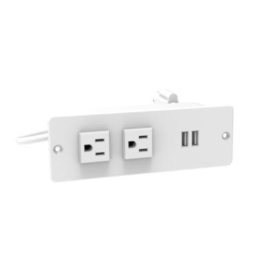 China Flame Retardant ABS+PC Create OM-2A2U.1 Series Power Socket for sale