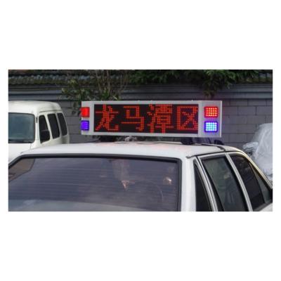 China China outdoor factory direct sales LED lights police car electronic word advertising luminous screen for sale