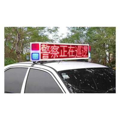 China Outdoor factory direct sales LED advertising LED display screen electronic word police car luminous screen for sale