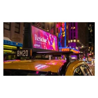 China Shenzhen 4G Wifi P2 P2.5 P3 P4 P5 Outdoor Car Roof Advertising Sign Screen Double Sided Taxi Top Led Display for sale