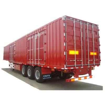 China Box Van Semi Trailer For Sale 20ft 40ft Cargo Trailer 100ton Truck Trailer 3axle 4axle Container Transport Truck for sale