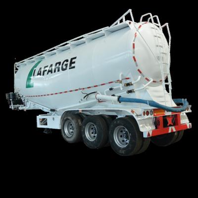 China Truck Trailer CNTS 2 3 4 axles bulk power cement tank semi truck trailer bulk cement trailer for sale for sale