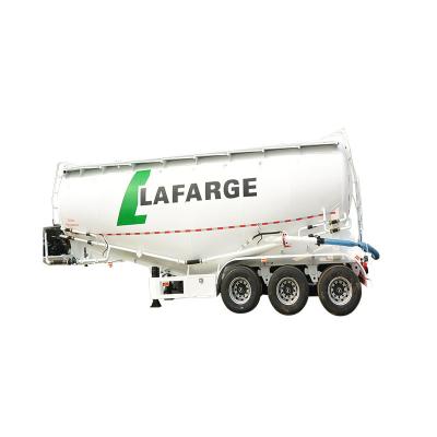 China V-Shaped Bulk Cement Tank Trailer 3 Axles Truck Trailer Ash Dry Silo Bulk Cement Bulker Tank Semi-Trailer/Truck for sale