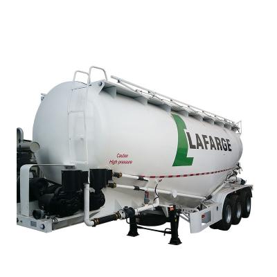 China Ash Cement Bulker Bulker Silo Tanker 3 Axle 40ton 50ton Cement Trailer Truck Brand New Bulk Semi Truck Trailer For Sale for sale