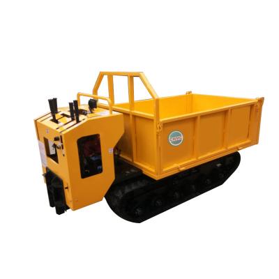 China Hotels Factory Price Agriculture Transport Vehicle Crawler Dumper With Track Rubber Oil Palm Mini Dumper Truck Farm for sale