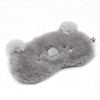 China Plush Koala Eye Mask Plush Koala Eye Mask Private Label Logo Plush Kids Eye Mask Travel Pillow Custom Plush Animal Shaped Eye Mask for sale